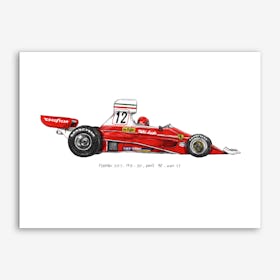 Ferrari 312T Car Art Print