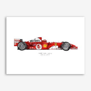 Ferrari F2004 Car Art Print