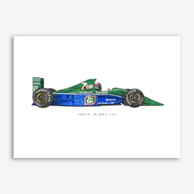 Jordan 191 Car Art Print