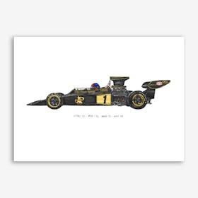 Lotus 72 Car Art Print