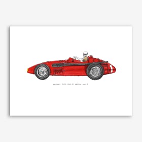 Maserati 250F Car Art Print