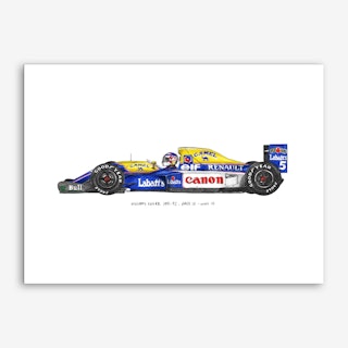Williams FW14B Car Art Print