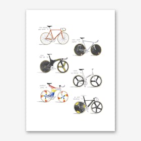 Track Bicycles Art Print