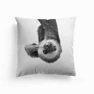 Sloth BW Cushion