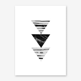 Stripes and Triangles Art Print
