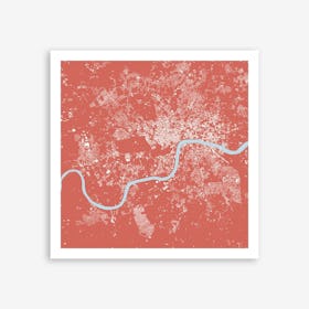 London in Pink Art Print