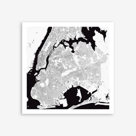 New York in White Art Print