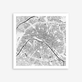 Paris in White Art Print