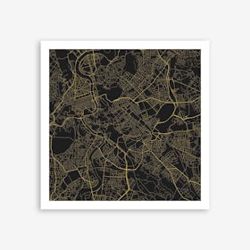 Rome in Yellow (Traffic) Art Print