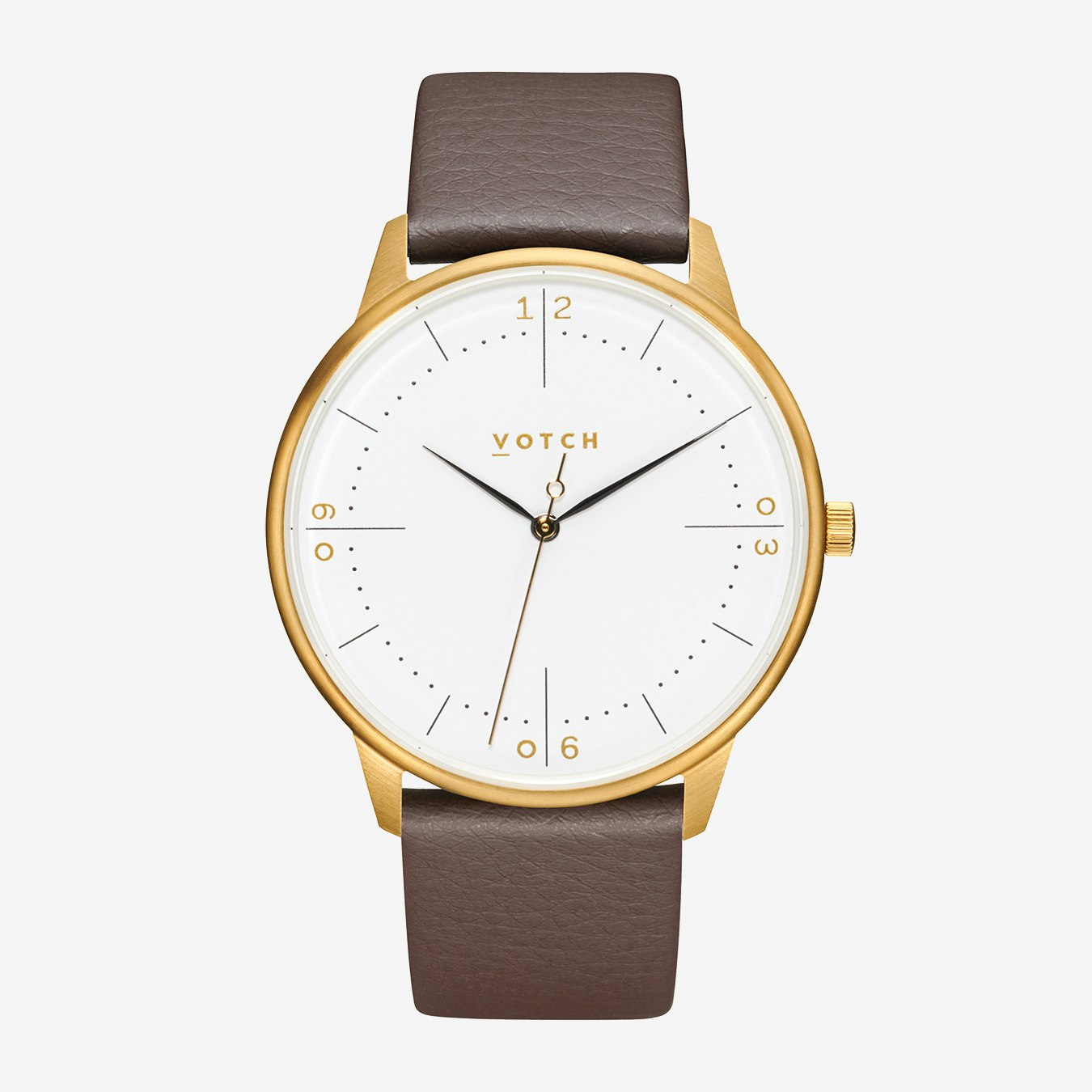 Aalto Watch - Gold / Brown by Votch