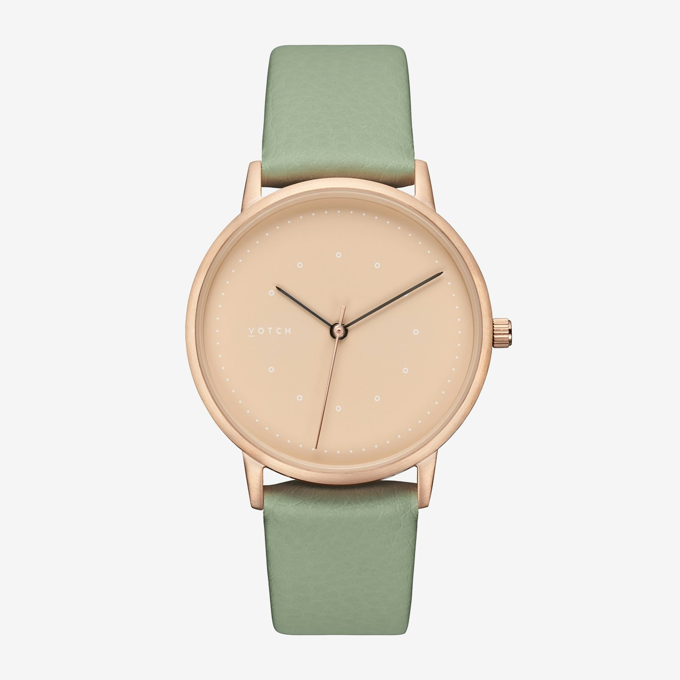 Lyka Watch - Rose Gold / Sage / Taupe by Votch