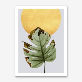 Dancing Leaf in the Sun Art Print