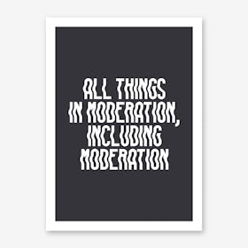 Moderation Art Print
