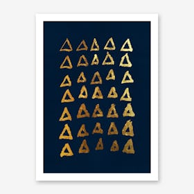 Golden Triangles Art Print