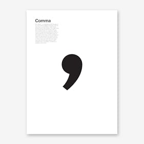 Comma Art Print