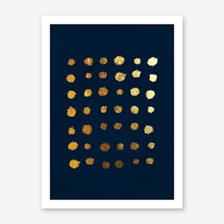 Golden Dots Art Print