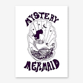 Mystery Mermaid Art Print