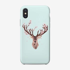 Cherry Blossom Deer Phone Case