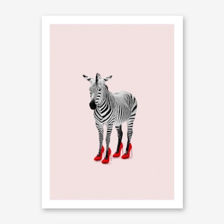 Zebra Heels Art Print
