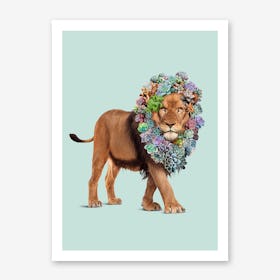 Succulent Lion Art Print