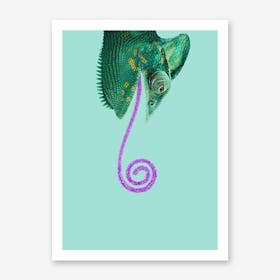 Candy Chameleon Art Print