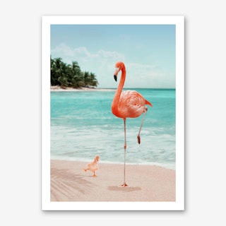 Wannabe Flamingo Art Print