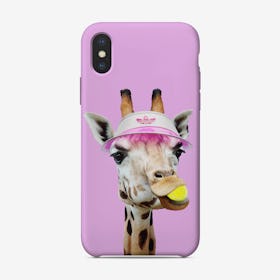 Tennis Giraffe iPhone Case