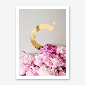Flower Alphabet C Art Print
