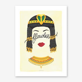 Cléopâtre affiche minimaliste pour salon