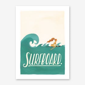 Surfboard Art Print