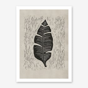 Palma Midnight Grey Art Print