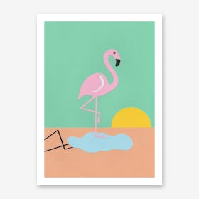 Flamingo Herbert Art Print