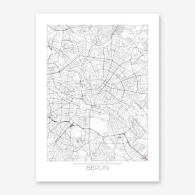 Berlin Map Minimal Art Print