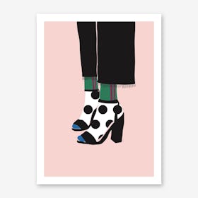Socks And Shoes Art Print