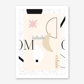Inhale and exhale Art Print