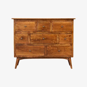 Chestnut Solid Wood 8 Drawer Chest