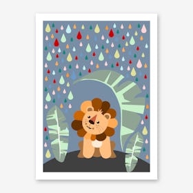 Kids Lion I Art Print