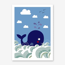 Kids Whale Art Print