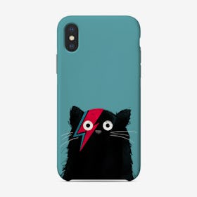 Cat Bowie Black Phone Case