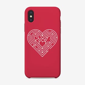 Heart Labyrinth Phone Case