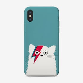 Cat Bowie White Phone Case