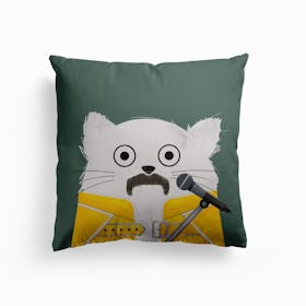 Cat Freddie Canvas Cushion