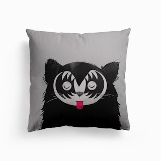 Cat Kiss Canvas Cushion