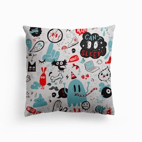 Dooooodle Canvas Cushion