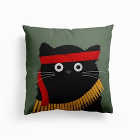 Cat Rambo Canvas Cushion