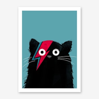 Cat Bowie Art Print