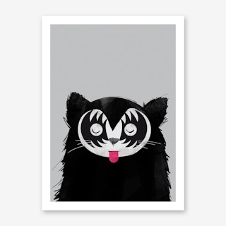 Cat Kiss Art Print
