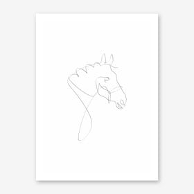 Horse Line I Art Print