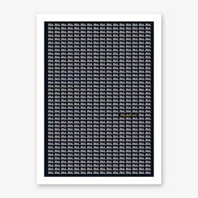 Blah Blah Blah Art Print