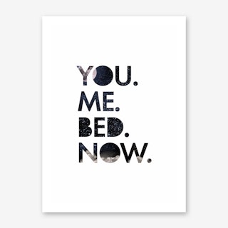 You. Me. Bed. Art Print